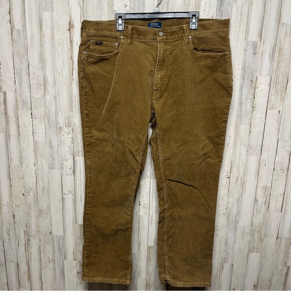 Polo Ralph Lauren Brown Corduroy Pants Classic Fit Mens Size 42x32 - Picture 1 of 5